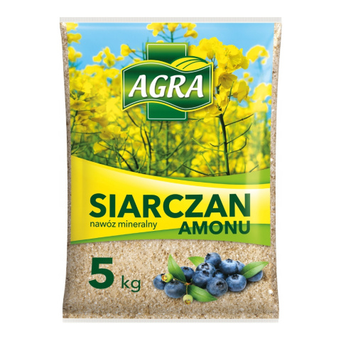 Nawóz Uniwersalny Siarczan Amonu Mineralny Granulat 5kg Agra Nawóz Uniwersalny Siarczan Amonu Mineralny Granulat 5kg Agra