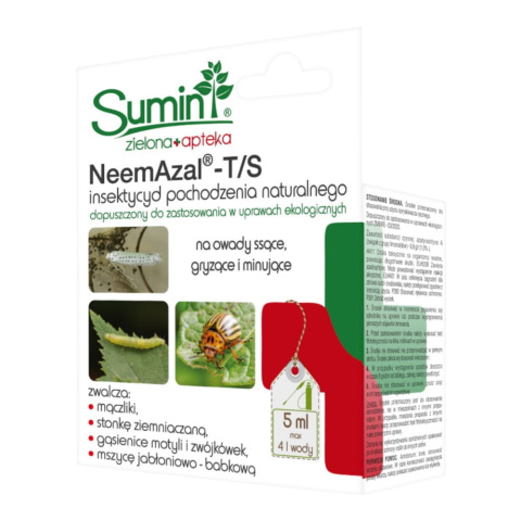 NeemAzal - T/S 5ml Środek Owadobójczy Do Zwalczania Szkodników w Uprawach Roślin Sumin NeemAzal - T/S 5ml Środek Owadobójczy Do Zwalczania Szkodników w Uprawach Roślin Sumin
