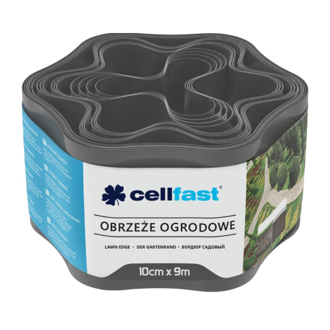 Obrzeże Trawnikowe Faliste 10cm x 9m Grafitowe Cellfast Obrzeże Trawnikowe Faliste 10cm x 9m Grafitowe Cellfast