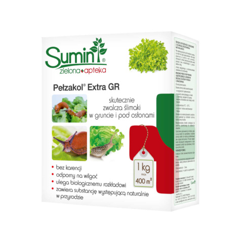 Pełzakol 1 kg Granulat Moluskocyd Środek Ślimakobójczy Sumin Pełzakol 1 kg Granulat Moluskocyd Środek Ślimakobójczy Sumin