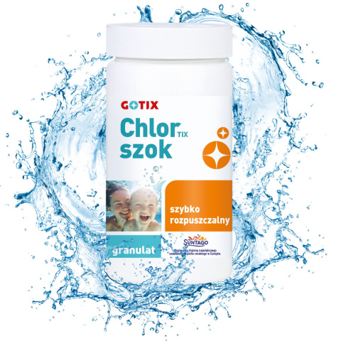 Chlor Do Basenu 65% Granulat 1kg ChlorTix Szok Gotix Chlor Do Basenu 65% Granulat 1kg ChlorTix Szok Gotix
