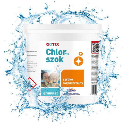 Chlor Do Basenu 65% Granulat 3kg ChlorTix Szok Gotix Chlor Do Basenu 65% Granulat 3kg ChlorTix Szok Gotix