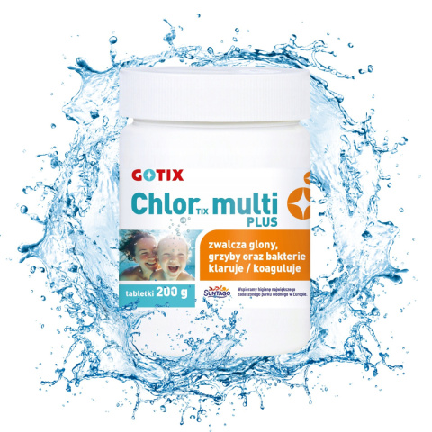 Chlor Do Basenu 80% Multi Tabletki 200g x 2szt 400g ChlorTix Multi Gotix