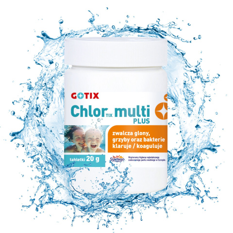 Chlor Do Basenu 80% Multi Tabletki 20g x 20szt 400g ChlorTix Multi Gotix Chlor Do Basenu 80% Multi Tabletki 20g x 20szt 400g ChlorTix Multi Gotix