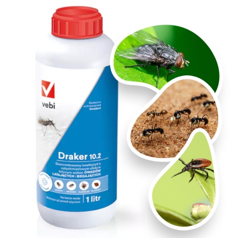 Draker 10.2 Koncentrat Środek Owadobójczy Na Owady Latające 1l vebi Draker 10.2 Koncentrat Środek Owadobójczy Na Owady Latające 1l vebi