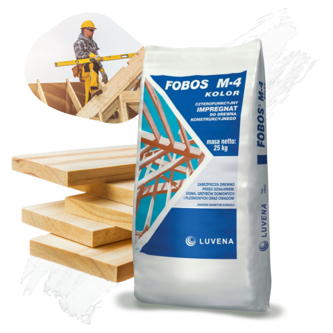 Impregnat do Drewna Wielofunkcyjny Fobos M-4 25kg Luvena Impregnat do Drewna Wielofunkcyjny Fobos M-4 25kg Luvena