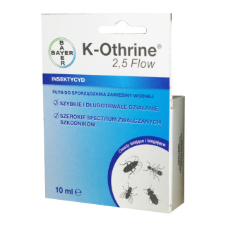 K-othrine 2,5 Flow 10ml Środek Owadobójczy Na Owady Biegające i Latające Bayer