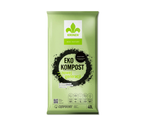 Kompost Eko Bioaktywny CO₂MPOFERM 25l x 39szt Eko Kronen Kompost Eko Bioaktywny CO₂MPOFERM 25l x 39szt Eko Kronen