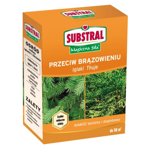 Nawóz Do Iglaków Przeciw Brązowieniu Igieł Mineralny Granulat 1kg Substral