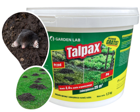 Nawóz Uniwersalny Azotowy Na Turkucie i Krety Organiczny 1,2kg Talpax Gardenlab Nawóz Uniwersalny Azotowy Na Turkucie i Krety Organiczny 1,2kg Talpax Gardenlab