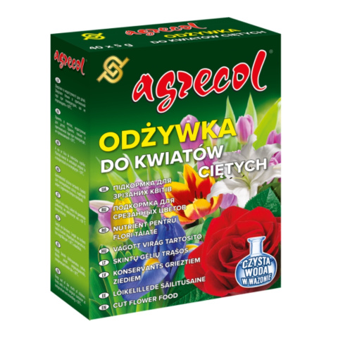 Odżywka Do Kwiatów Ciętych Aplikator 40 x 5g Agrecol Odżywka Do Kwiatów Ciętych Aplikator 40 x 5g Agrecol