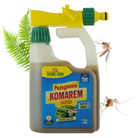 Pożegnanie z Komarem z Rozpylaczem 950ml Repelent Naturalny Środek Odstraszający Komary Zielony Dom Pożegnanie z Komarem z Rozpylaczem 950ml Repelent Naturalny Środek Odstraszający Komary Zielony Dom