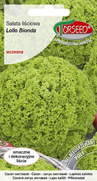 Sałata liściowa Lollo Bionda 0,5g Torseed
