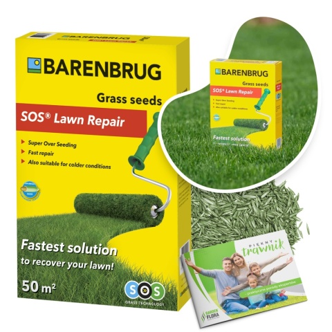 Trawa Regeneracyjna Barenbrug SOS Lawn Repair Otoczkowana 1kg Trawa Regeneracyjna Barenbrug SOS Lawn Repair Otoczkowana 1kg