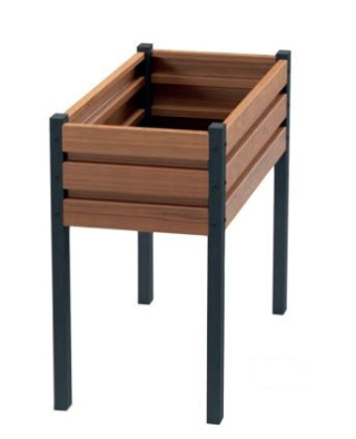 Warzywnik Ogrodowy 100cm x 50cm x 90cm Metalowy Drewnopodobny WD-3 Garden Steel