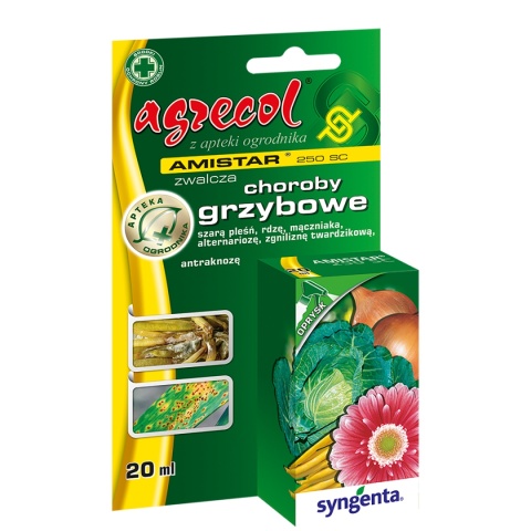 Amistar 250 SC 20ml Fungicyd Środek Grzybobójczy Do Zwalczania Chorób Grzybowych W Uprawach Roślin Agrecol