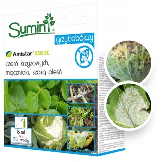 Amistar 250 SC 5ml Fungicyd Środek Grzybobójczy Do Zwalczania Chorób Grzybowych w Uprawach Roślin Sumin