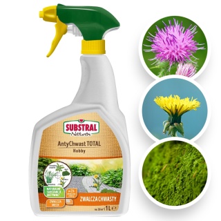 AntyChwast Total Ultra 1000ml Spray Środek Chwastobójczy Na Chwasty Jednoliścienne i Dwuliścienne Naturen Substral