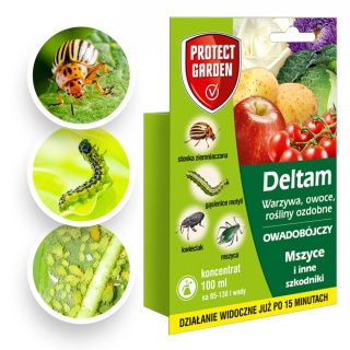 Deltam 100ml Środek Owadobójczy Do Zwalczania Szkodników w Uprawach Roślin Protect Garden