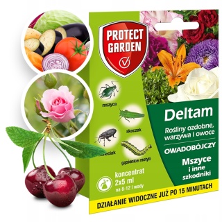 Deltam 5ml x 2 Środek Owadobójczy Do Zwalczania Szkodników w Uprawach Roślin Protect Garden