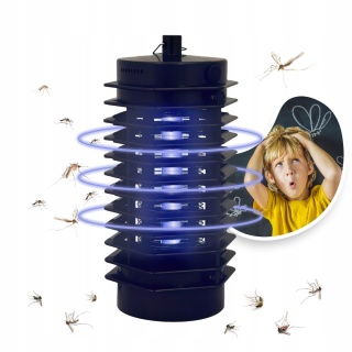 Lampa Owadobójcza Elektryczna 6W 9,5cm x 21cm Czarna Garden Line