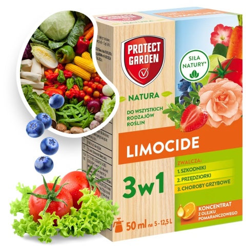 Limocide 3w1 Rośliny Ozdobne 50ml Środek Owadobójczy i Grzybobójczy Do Zwalczania Szkodników w Uprawach Roślin Protect Garden