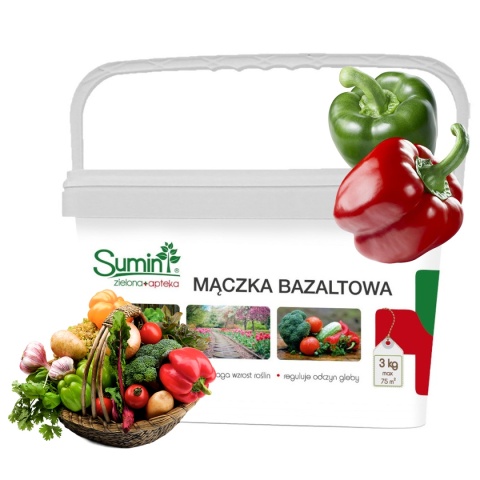 Mączka Bazaltowa Do Warzyw i Owoców Mineralna Pylista 3kg Sumin
