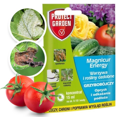Magnicur Energy 15ml Środek Grzybobójczy Do Zwalczania Chorób Grzybowych w Uprawach Roślin Protect Garden