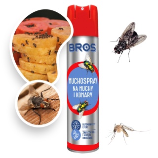 MuchoSpray 400ml Środek Owadobójczy Do Zwalczania Much i Komarów Bros