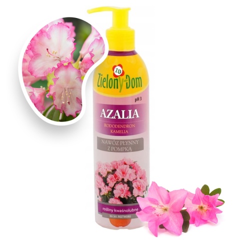 Nawóz Do Azalii z Pompką Mineralny Płynny 300ml Zielony Dom Nawóz Do Azalii z Pompką Mineralny Płynny 300ml Zielony Dom
