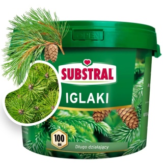Nawóz Do Iglaków Długodziałający 100 Dni Mineralny Granulat 5kg Substral
