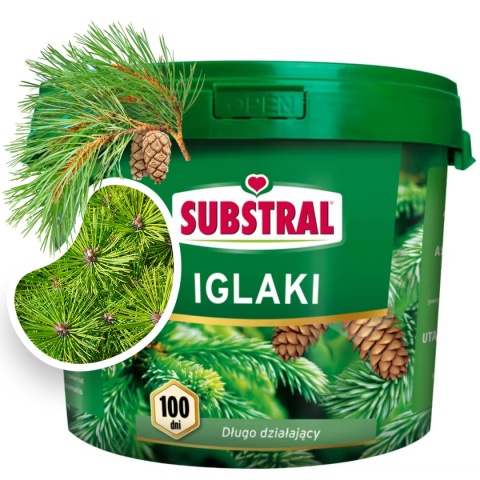 Nawóz Do Iglaków Długodziałający 100 Dni Mineralny Granulat 5kg Substral Nawóz Do Iglaków Długodziałający 100 Dni Mineralny Granulat 5kg Substral