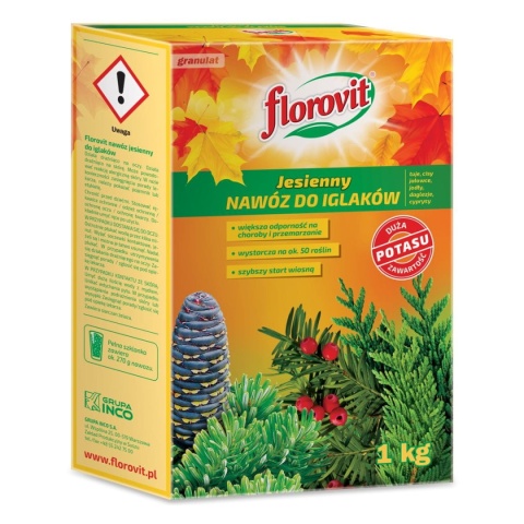 Nawóz Do Iglaków Jesienny Mineralny Granulat 1kg Florovit