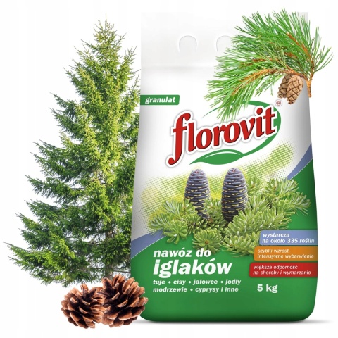 Nawóz Do Iglaków Mineralny Granulat 5kg Florovit