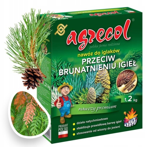 Nawóz Do Iglaków Przeciw Brązowieniu Igieł Mineralny Granulat 1,2kg Agrecol Nawóz Do Iglaków Przeciw Brązowieniu Igieł Mineralny Granulat 1,2kg Agrecol