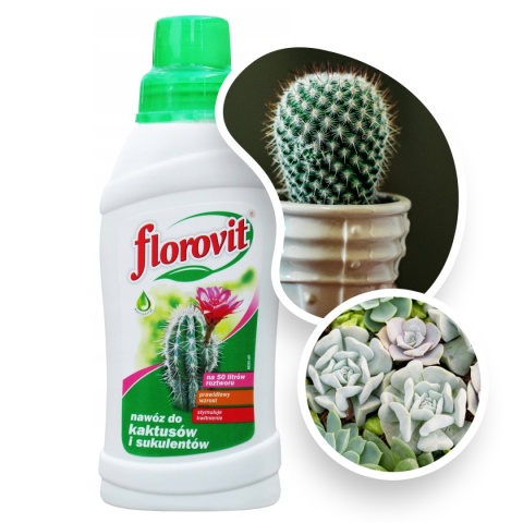Nawóz Do Kaktusów i Sukulentów Mineralny Płynny 500ml Florovit