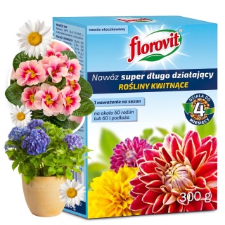 Nawóz Do Roślin Kwitnących Długodziałający Mineralny Granulat 300g Florovit