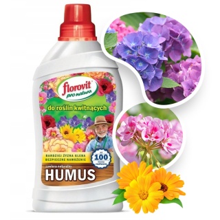 Nawóz Do Roślin Kwitnących z Humusem Mineralno Organiczny Płynny 1kg Pro Natura Florovit