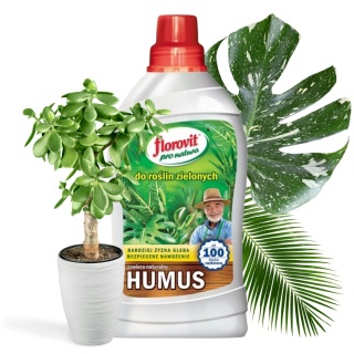 Nawóz Do Roślin Zielonych z Humusem Mineralno Organiczny Płynny 1kg Pro Natura Florovit