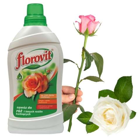 Nawóz Do Róż i Roślin Kwitnących Mineralny Płynny 1L Florovit Nawóz Do Róż i Roślin Kwitnących Mineralny Płynny 1L Florovit