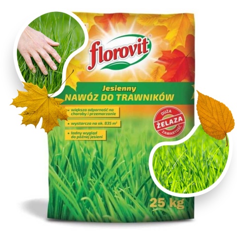 Nawóz Do Trawy Jesienny Mineralny Granulat 25kg Florovit