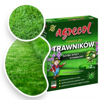 Nawóz Do Trawy Szybki Efekt Dywanowy Mineralny Granulat 1,2kg Agrecol
