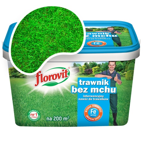 Nawóz Do Trawy Z Mchem Intenwercyjny Antymech Mineralny Granulat 4kg Florovit