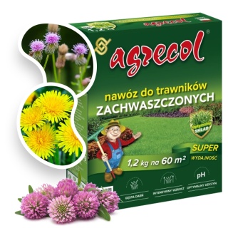 Nawóz Do Trawy Zachwaszczonej Mineralny Granulat 1,2kg Agrecol