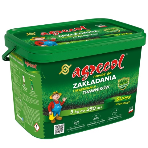 Nawóz Do Trawy Zakładanie i Regeneracja Trawnika Mineralny Granulat 5kg Agrecol