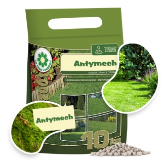Nawóz Do Trawy z Mchem Antymech Mineralny Granulat 10kg Siarkopol