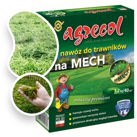 Nawóz na mech do trawników Agrecol