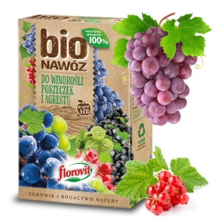 Nawóz Do Winorosli Porzeczek i Agrestu Bio Mineralno Organiczny Granulat 1,1l Florovit