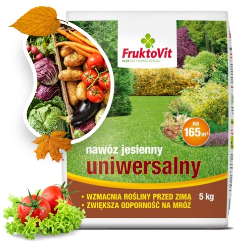 Nawóz Uniwersalny Jesienny Mineralny Granulat 5kg Plus Fruktovit