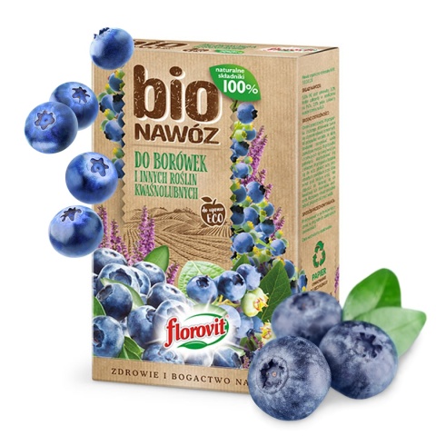 Nawóz do Borówek i Innych Roślin Kwaśnolubnych Mineralno Organiczny Granulat 1kg Bio Florovit Nawóz do Borówek i Innych Roślin Kwaśnolubnych Mineralno Organiczny Granulat 1kg Bio Florovit